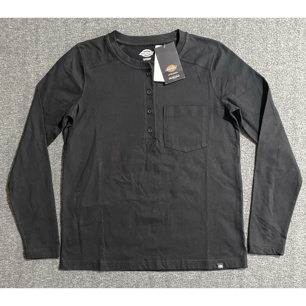 Dickies Black Long Sleeve Temp-iQ Cooling Lightweight T-Shirt Size S-NWT